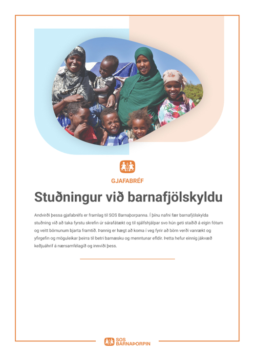 Stuðningur við barnafjölskyldu
