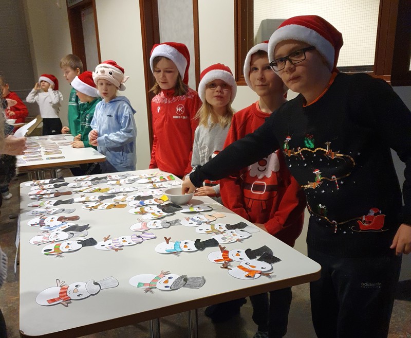 Börnin lögðu mikið á sig.