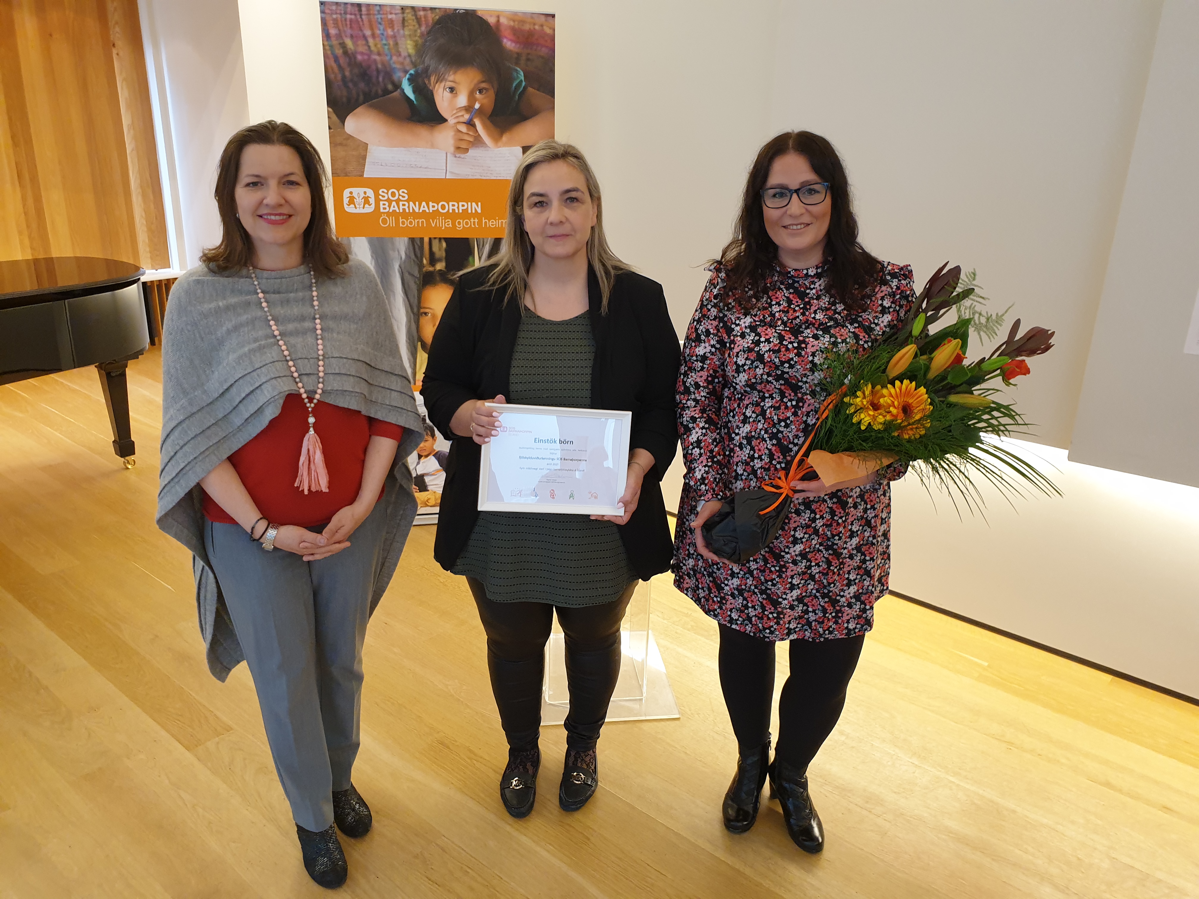 Einstök börn hljóta fjölskylduviðurkenningu SOS 2021