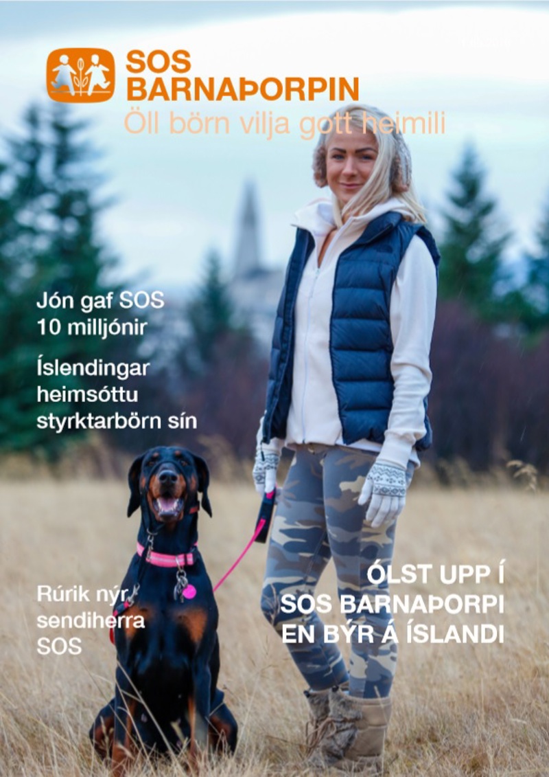Mari var í forsíðuviðtali í þriðja tölublaði fréttablaðs SOS árið 2018
