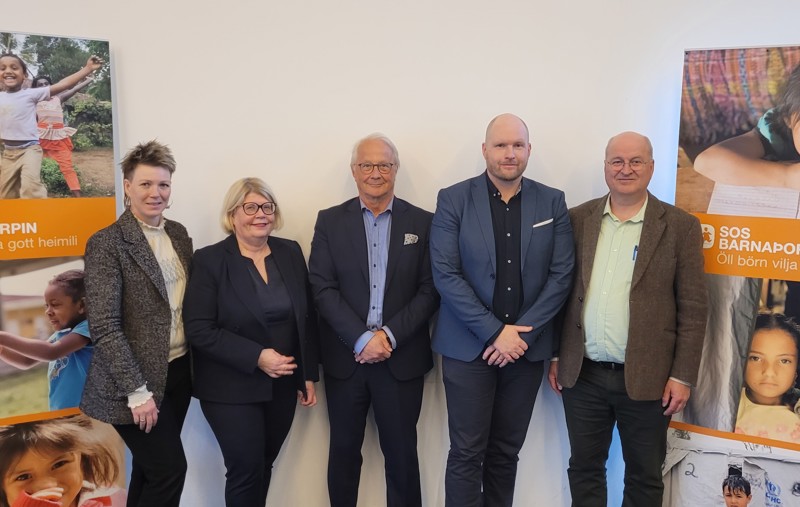 Ný stjórn SOS, frá vinstri, Hildur Hörn, María, Ólafur Örn, Þorsteinn og Kristján.