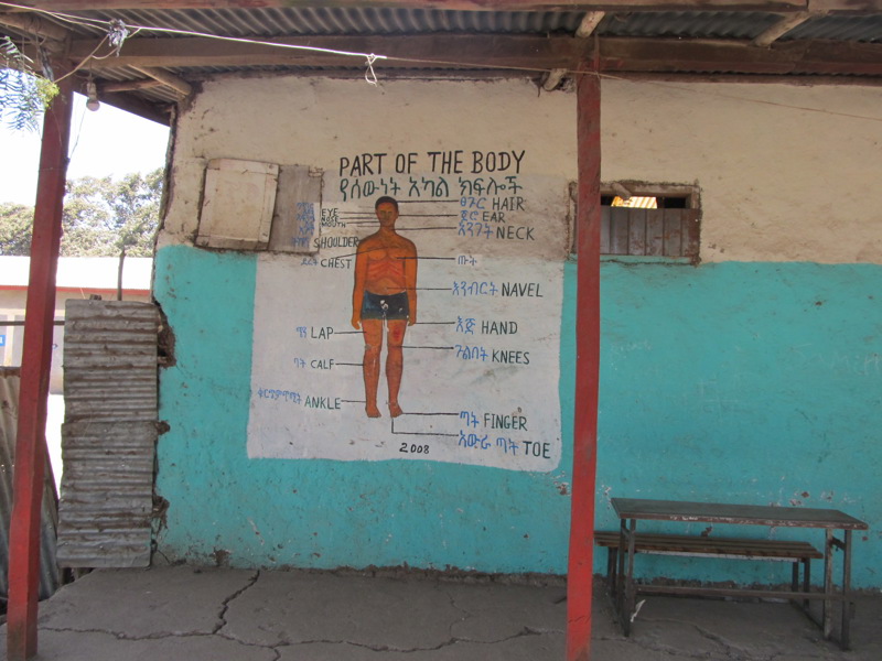 Frá einum af skólunum í Iteya.