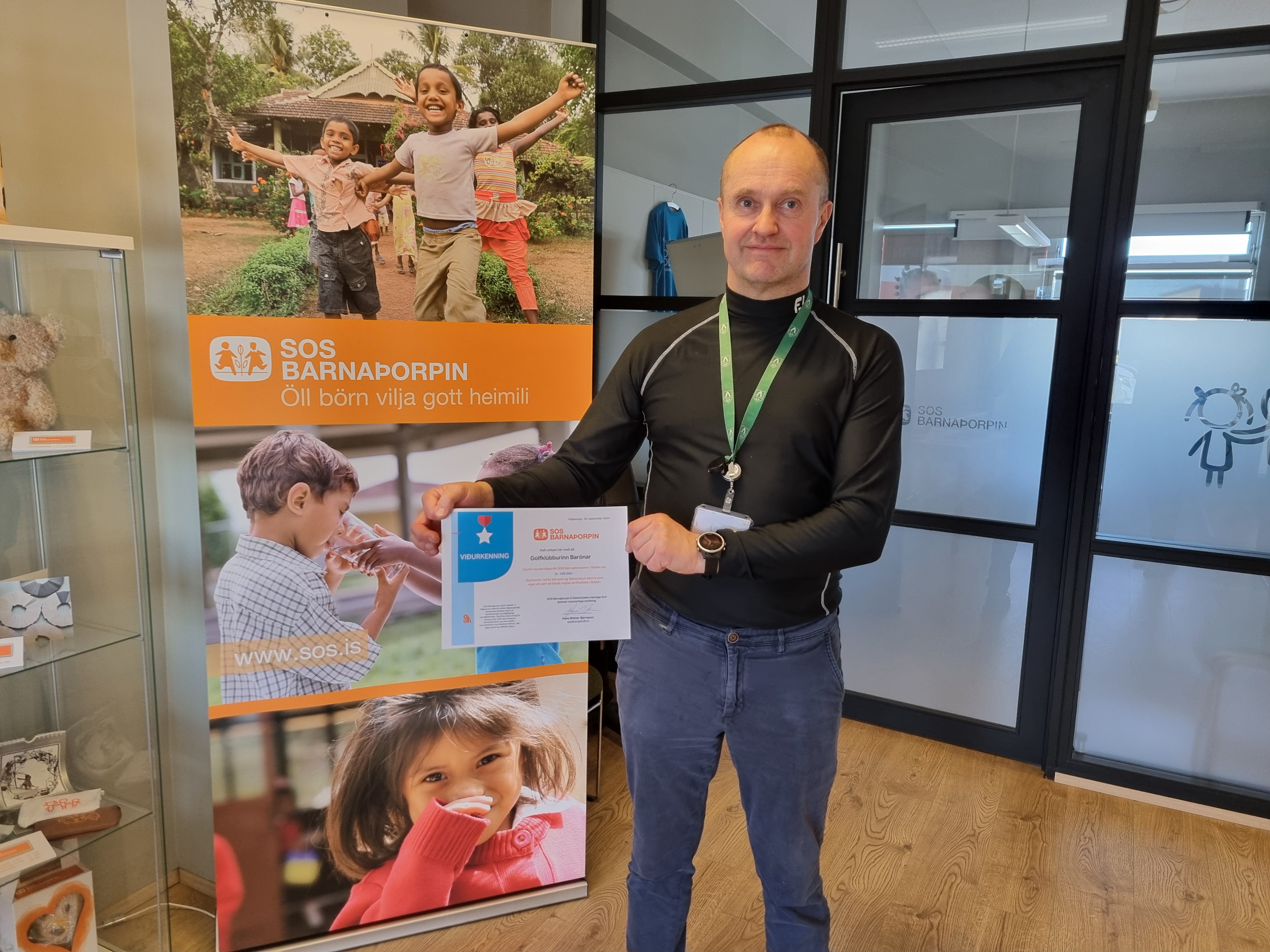 Kylfingar úr Oddi styrkja nauðstödd börn í Súdan