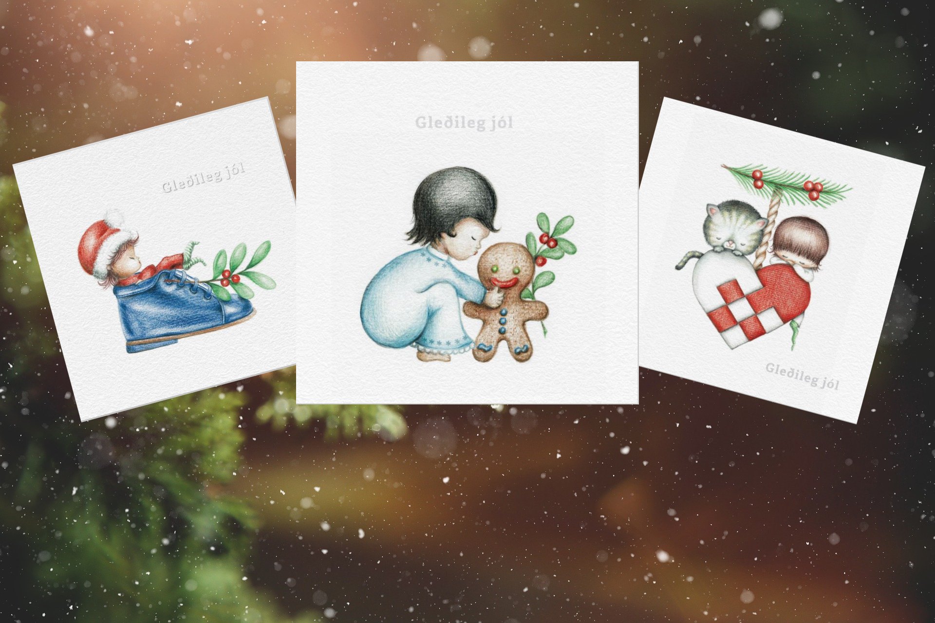 Nýjasta og síðasta jólakort Elsu komið í sölu