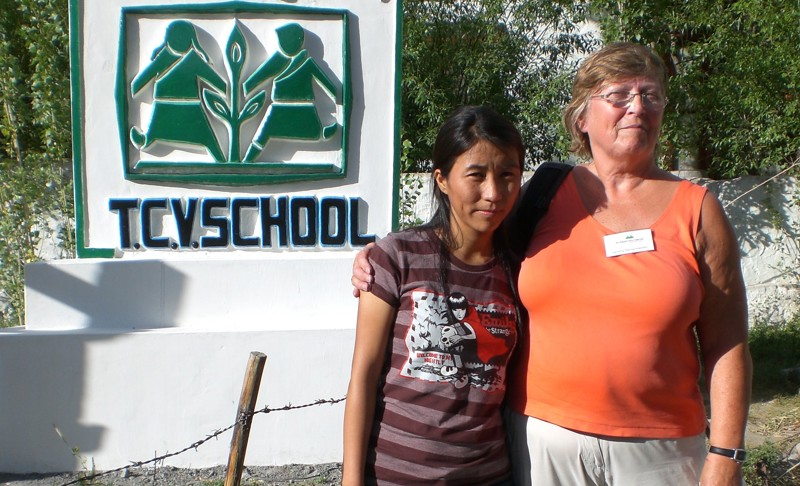 Ingibjörg heimsótti Sonam til Leh Ladakh árið 2008.