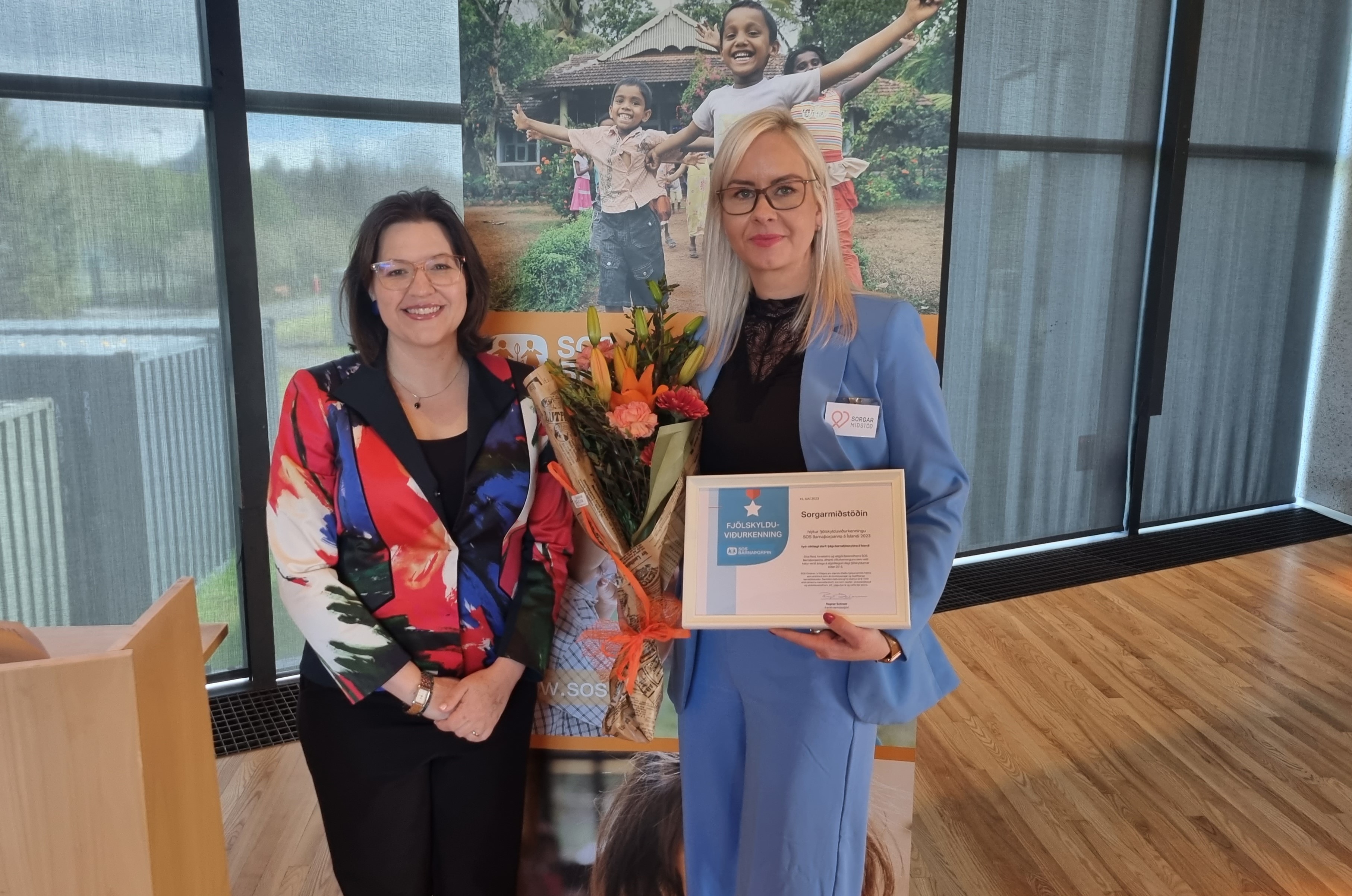 Sorgarmiðstöð hlýtur fjölskylduviðurkenningu SOS